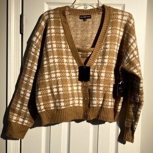 NWT two piece cardigan